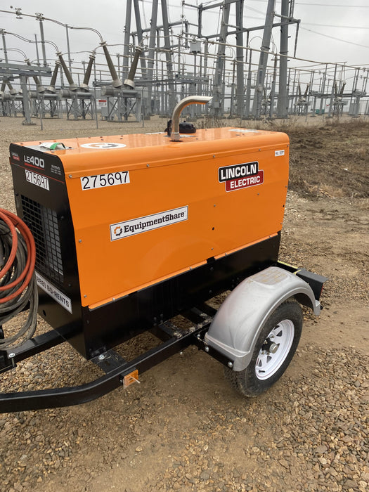 2022 Lincoln Electric LE400 Kubota V1505, Trlr, Cable Rack, Light Kit, ES Decals, T3