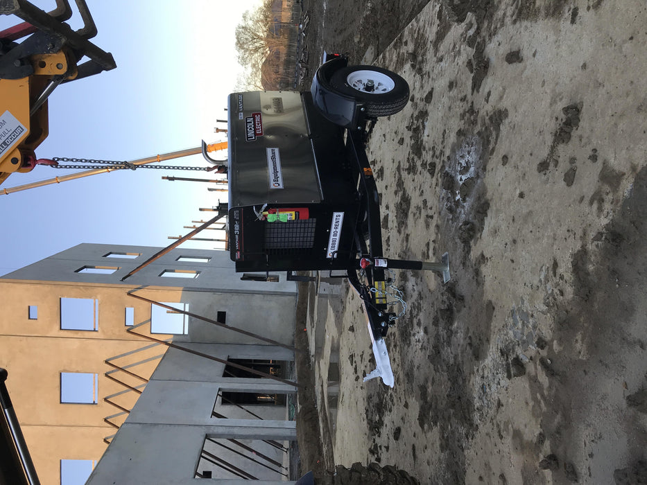 2019 Lincoln Electric Vantage 322 Welder Ready-Pak 3, Two wheel trailer, Fender and Light kit, Cable Rack