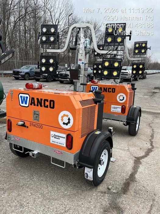 2024 Wanco WLTT-4MM4K Diesel, Deep Sea Controller, Shore Power Plug, Auto Start, (4) 350W LED Floodlights, 4kW Generator, 60 Gal Fuel Tank, 2" Ball, T3