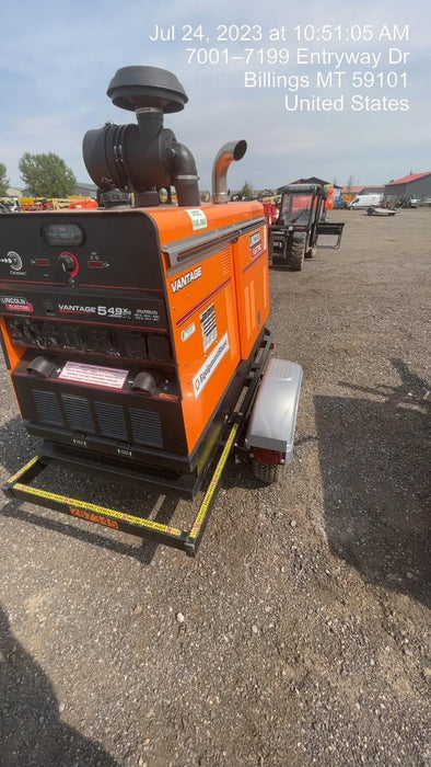 2022 Lincoln Electric Vantage 549X Crosslink Technology, Trailer Mounted, ES Decals, T3