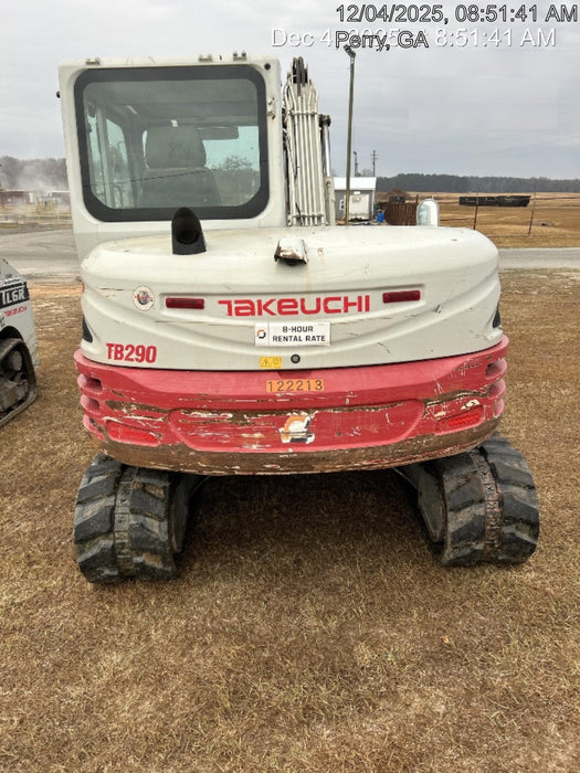 2020 Takeuchi TB290C Cab/Heat/Air, Rubber Tracks, Manual TAG QC