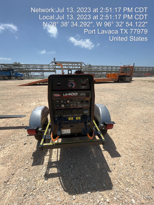 2022 Lincoln Electric LE400 Kubota V1505, Trlr, Cable Rack, Light Kit, ES Decals, T3