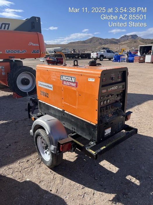 2022 Lincoln Electric LE400 Kubota V1505, Trlr, Cable Rack, Light Kit, ES Decals, T3