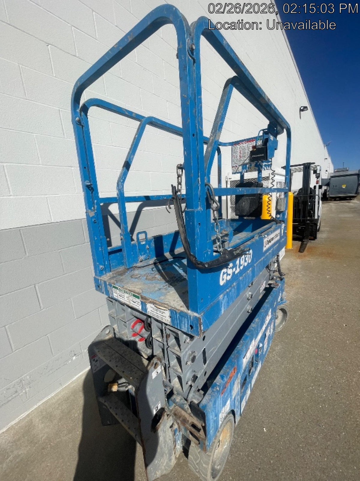 2019 Genie GS-1930 Fixed Rails with Chain Entry