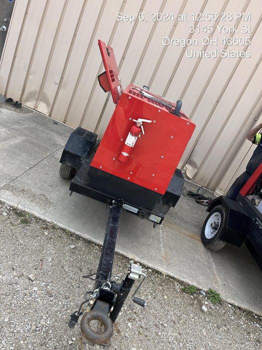 2022 Shindaiwa DGW400MDL Kubota D902 Engine, 23 HP, Dual Op Welder, Wire, Arc, Droop Stick, Tig, and CC Stick Functionality, Simulphase, 3 Phase and 1 Phase Gen Output, Single Axle NB Trlr, Slr Trckl Chrg 12V 12W, Fire Ext