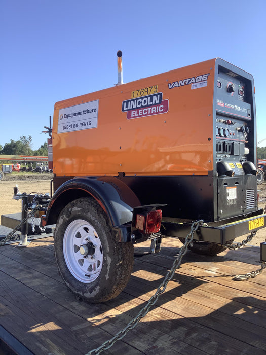 2021 Lincoln Electric Vantage 322 Vantage 322 Ready Pak 3 w/ Decals, ORANGE (includes trailer, cable rack, fender light kit) NO Telematics