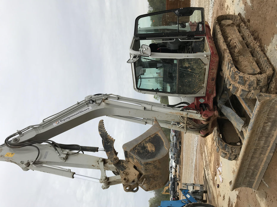 2019 Takeuchi TB290 Cab/Heat/AC Rubber tracks, Dozer blade, Travel alarm, Auxiliary hydraulics Manual QC, Hydraulic thumb, 18", 24", and 36" Buckets
