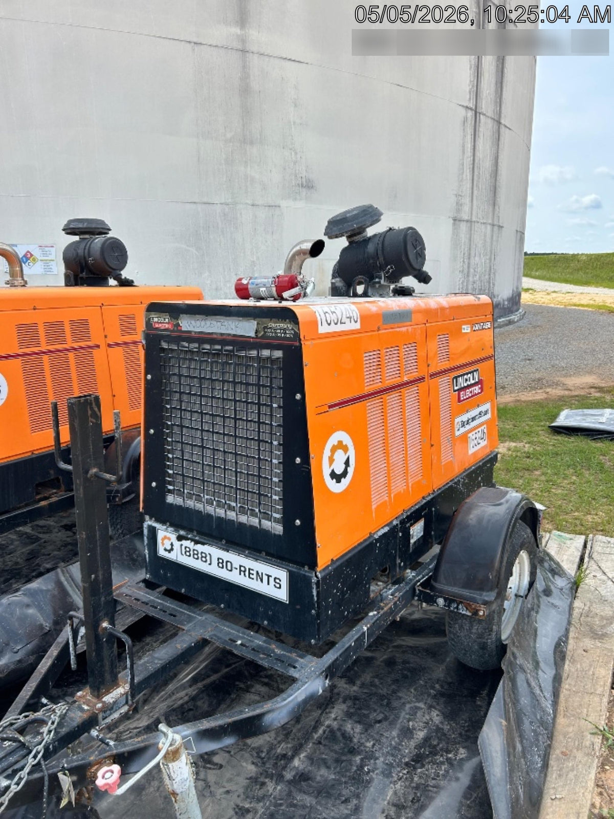 2021 Lincoln Electric Vantage 549X Ready Pak 3, ORANGE (includes trailer, cable rack, fender light kit)