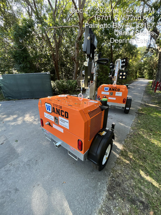 2023 Wanco WLTT-4MM4K Diesel, Deep Sea Controller, Shore Power Plug, Auto Start, (4) 350W LED Floodlights, 4kW Generator, 60 Gal Fuel Tank, 2" Ball, T3