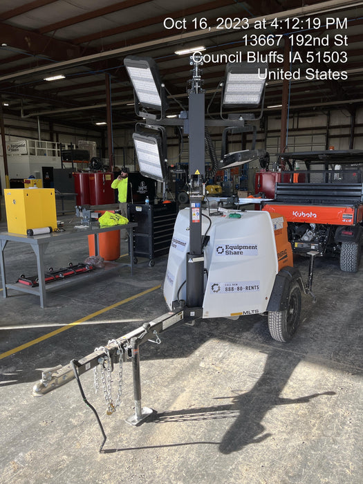 2023 Generac MLT2 Diesel, Flex Switch 120V Input, Powerzone Controller, (4) 320W LED Lights, 4kW Generator, 39.9 Gal Fuel Tank, 2" Ball, T3