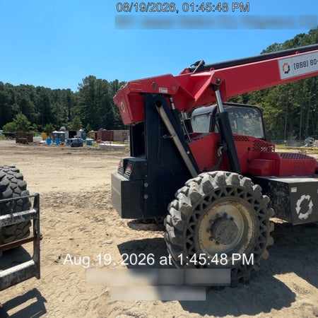 2019 Manitou MTA10055 Canopy, 120 HP, Solid Tires, Work Lights, Lift Hook, Auxiliary Hydraulics 66" Carriage and 60" Forks