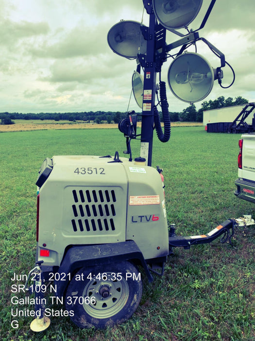 2019 Wacker Neuson LTV6L-MH Wacker Neuson LTV6L Mobile Light Tower w/Fuel Level Sensor Installed