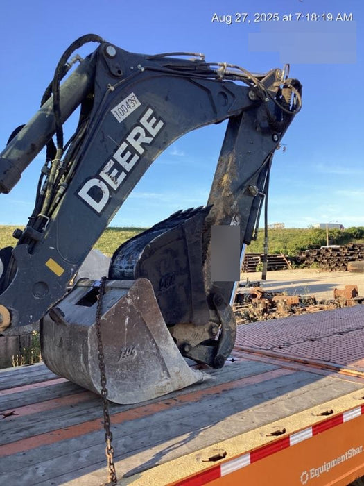 2020 John Deere 410L - Extendable Stick Cab/Heat/Air, 4WD, Extendable Stick, Pilot Controls, 2 Way Hydraulics, TAG Manual QC