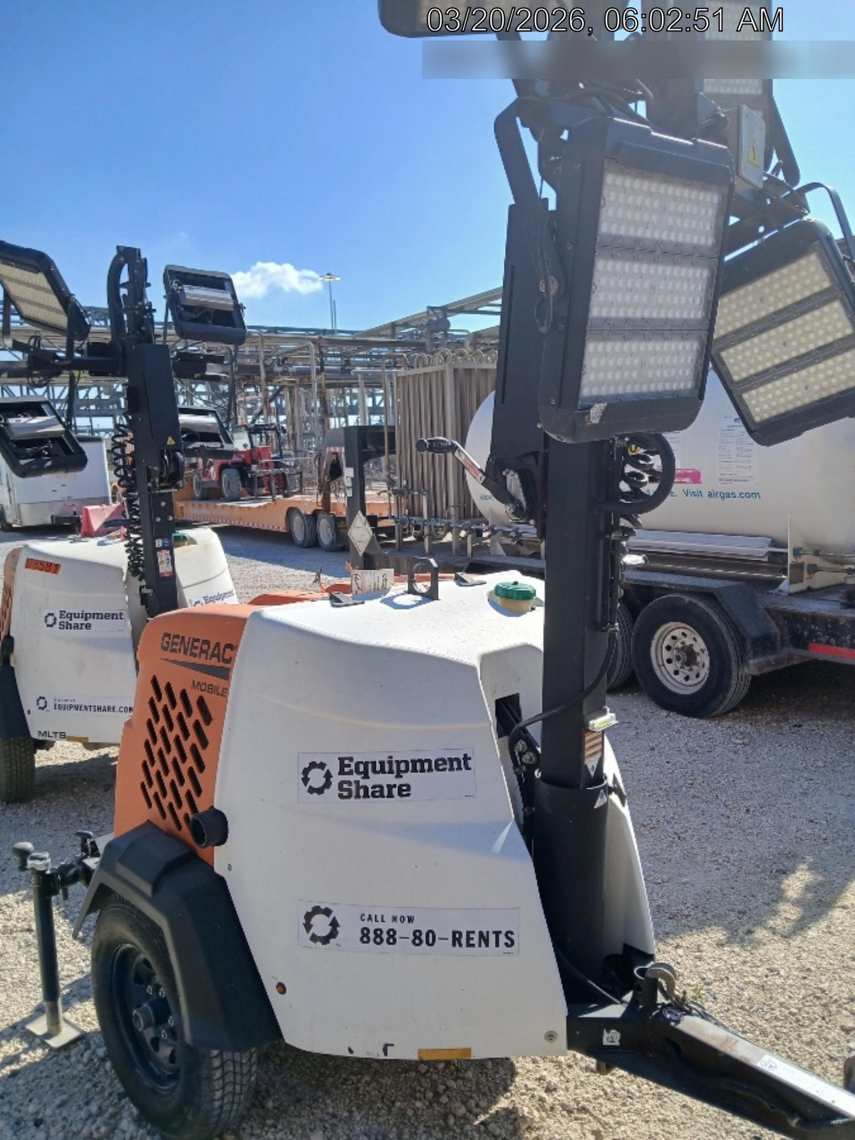 2024 Generac MLT2 Diesel, Flex Switch 120V Input, Powerzone Controller, 
(4) 320W LED Lights, 4kW Generator, 39.9 Gal Fuel Tank, 2" Ball, T3
