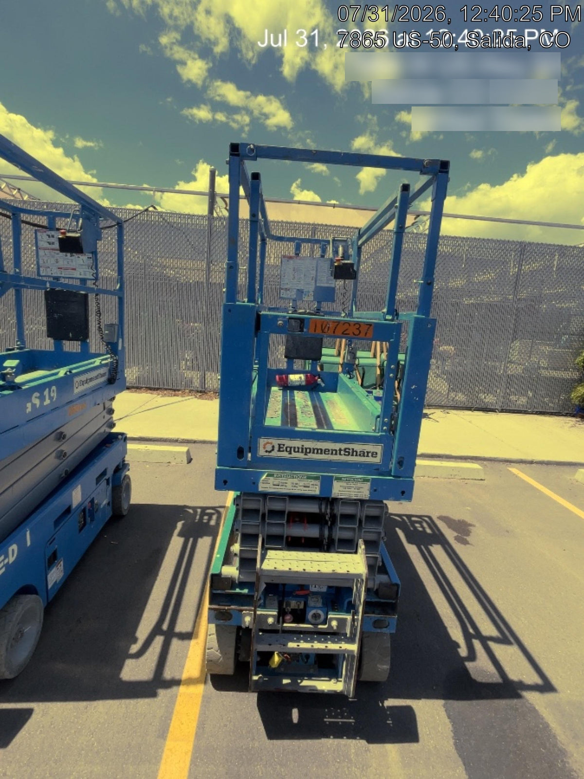 2020 Genie GS-1930 Solid Non Marking Tires, Beacon, Folding rails with half height swing gate, 800W Inverter