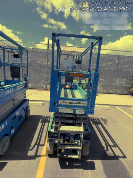 2020 Genie GS-1930 Solid Non Marking Tires, Beacon, Folding rails with half height swing gate, 800W Inverter