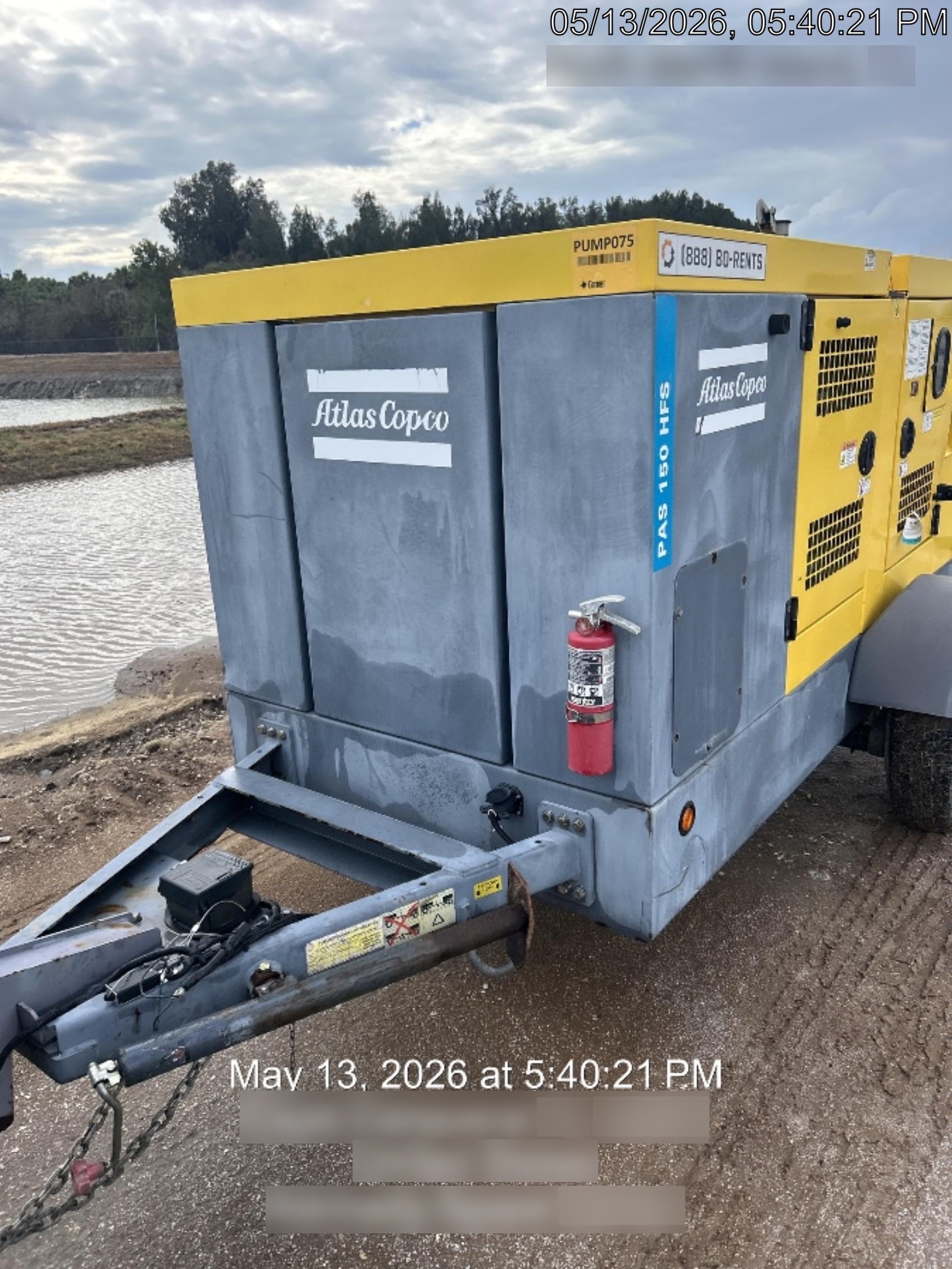 2020 ATLAS COPCO PAS 150 HF CS Enclosed