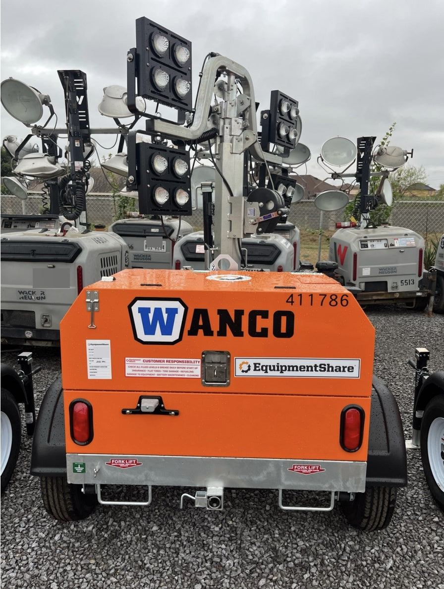 2024 Wanco WLTT-4MM4K Diesel, Deep Sea Controller, Shore Power Plug, Auto Start, (4) 350W LED Floodlights, 4kW Generator, 60 Gal Fuel Tank, 2" Ball, T3