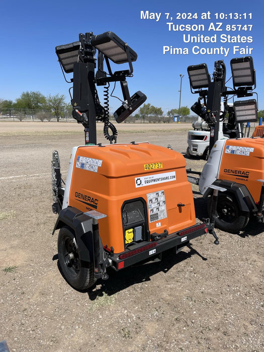 2024 Generac MLT2 Diesel, Flex Switch 120V Input, Powerzone Controller, 
(4) 320W LED Lights, 4kW Generator, 39.9 Gal Fuel Tank, 2" Ball, T3