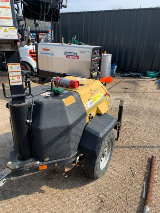 2022 Allmand NLV3GR (4) LED Light Fixture 350W, 23' Vertical Mast, 3kW Prime, Towable, Deep Sea L401, Leveling Jacks, Yanmar T4F 5.8hp