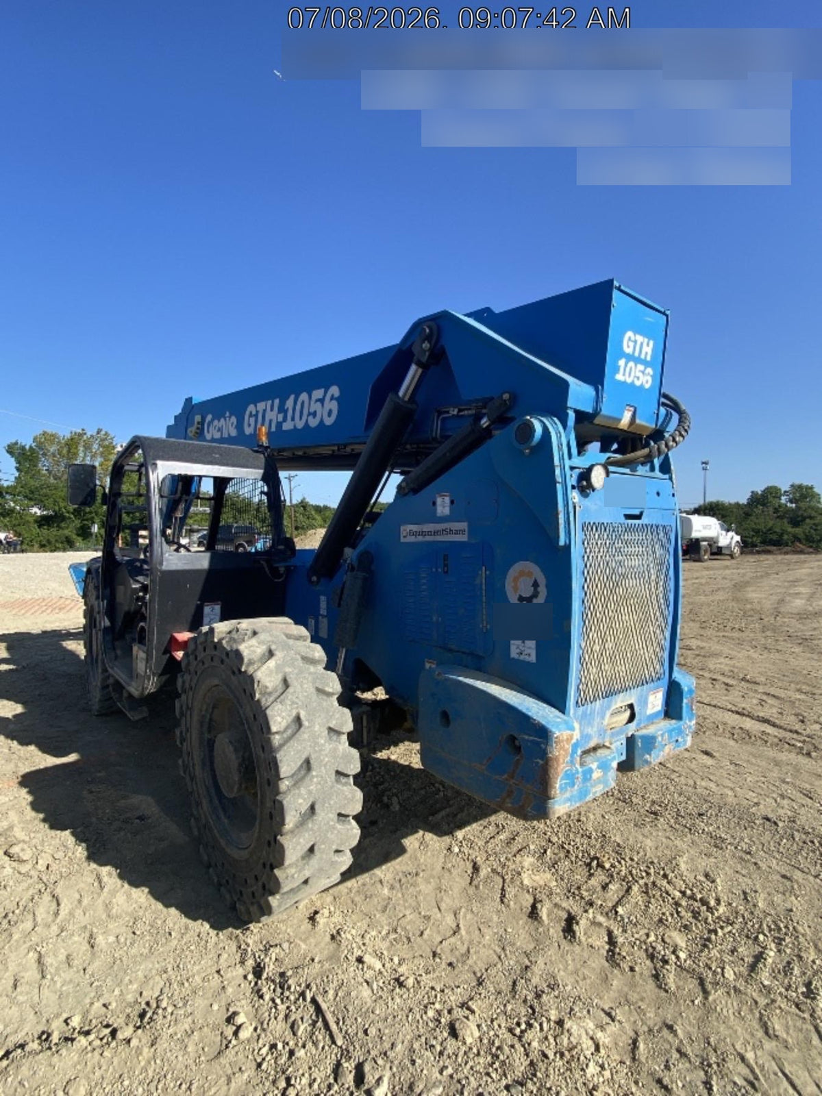 2018 Genie GTH-1056 Genie GTH-1056 w/ROPS, Work Lights, Solid Tires, RH Cab Mesh, Beacon, 60" Carriage and Forks