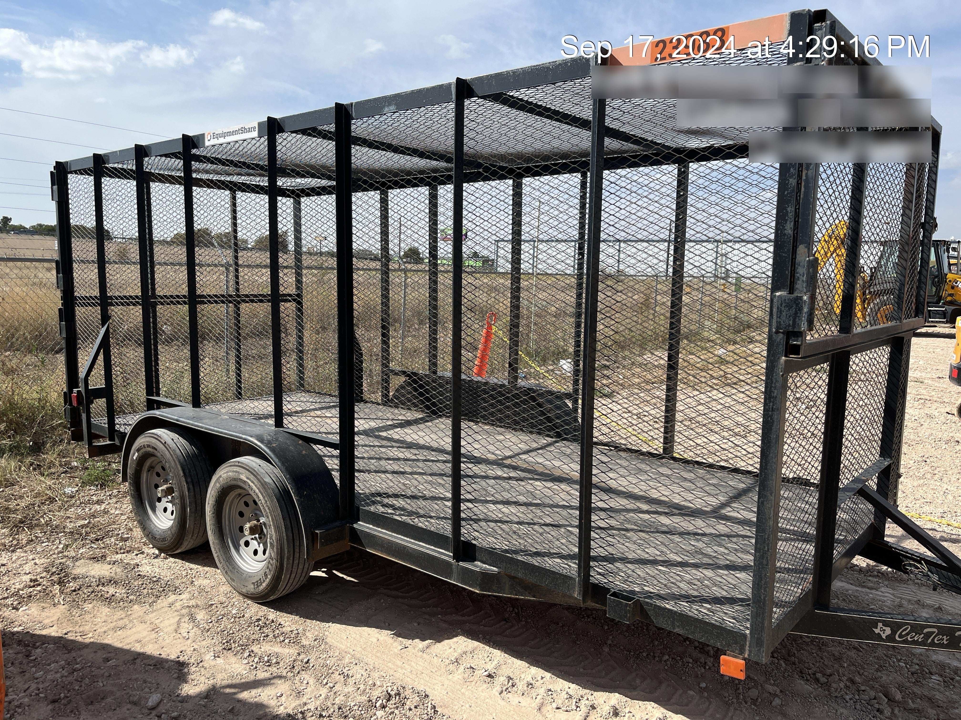 2019 CENTEX Trash Trailer