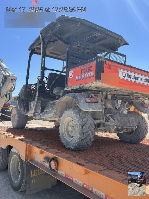 Kubota RTV-X1140W-H Kubota RTVX1140WH 4wd Utility Cart, LED Strobe, Windshield Tempered Glass, Plastic Canopy, Wire Harness Kit, Backup Alarm