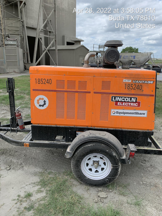 2021 Lincoln Electric Vantage 549X Ready Pak 3, ORANGE (includes trailer, cable rack, fender light kit)