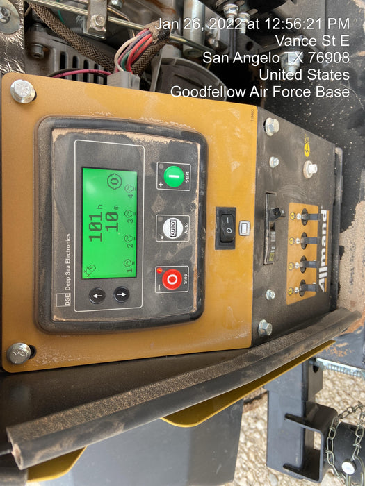 2021 Allmand NLV3GR (4) LED Light Fixture 350W, 23' Vertical Mast, 3kW Prime, Towable, Deep Sea L401, Leveling Jacks, Yanmar T4F 5.8hp