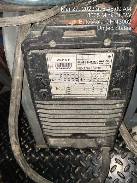 2019 MILLER ELECTRIC CST-280