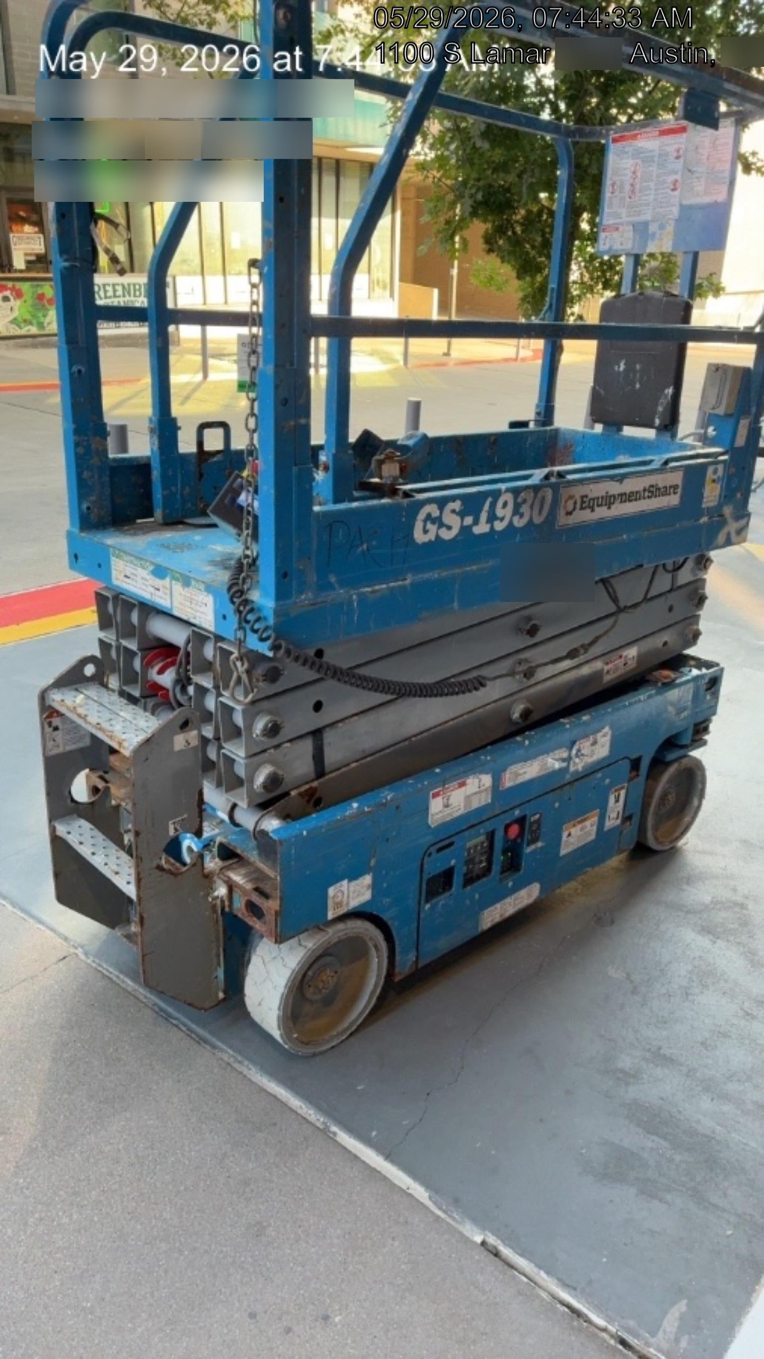 2019 Genie GS-1930 Fixed Rails with Chain Entry
