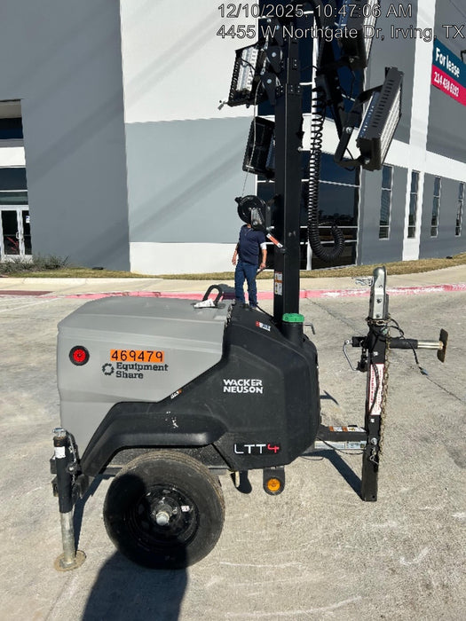 2024 Wacker Neuson LTT4 Diesel, Kohler KDW702, Deep Sea Controller, Auto Start, LED 320W, Bypass Outlet, T3