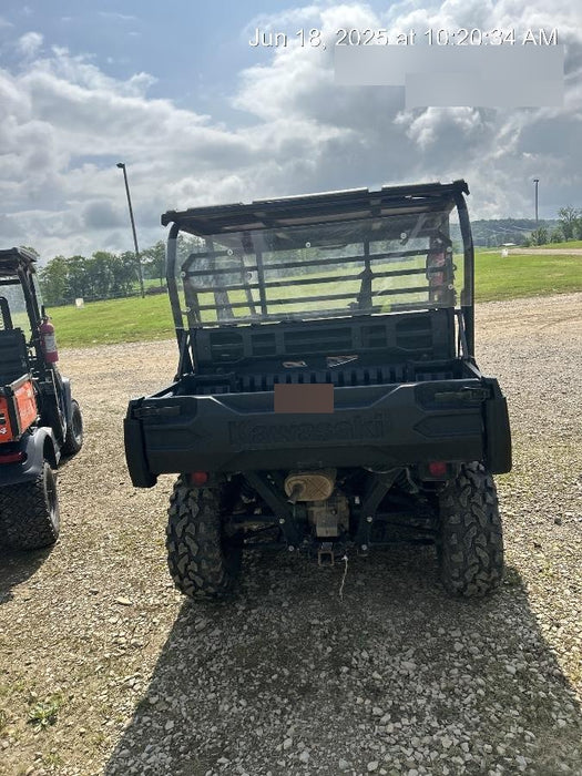 2019 Kawasaki Mule PRO-DXT Standard Options, Backup Alarm, Beacon, Plastic Hard Top, Poly Windshield, Horn Kit