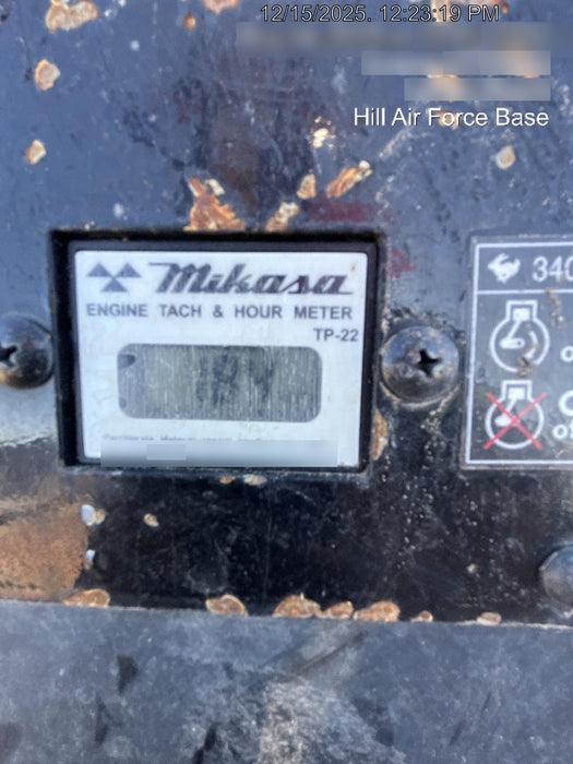 2023 Multiquip MV308GH Honda GX270, 18" Plate, Tachometer