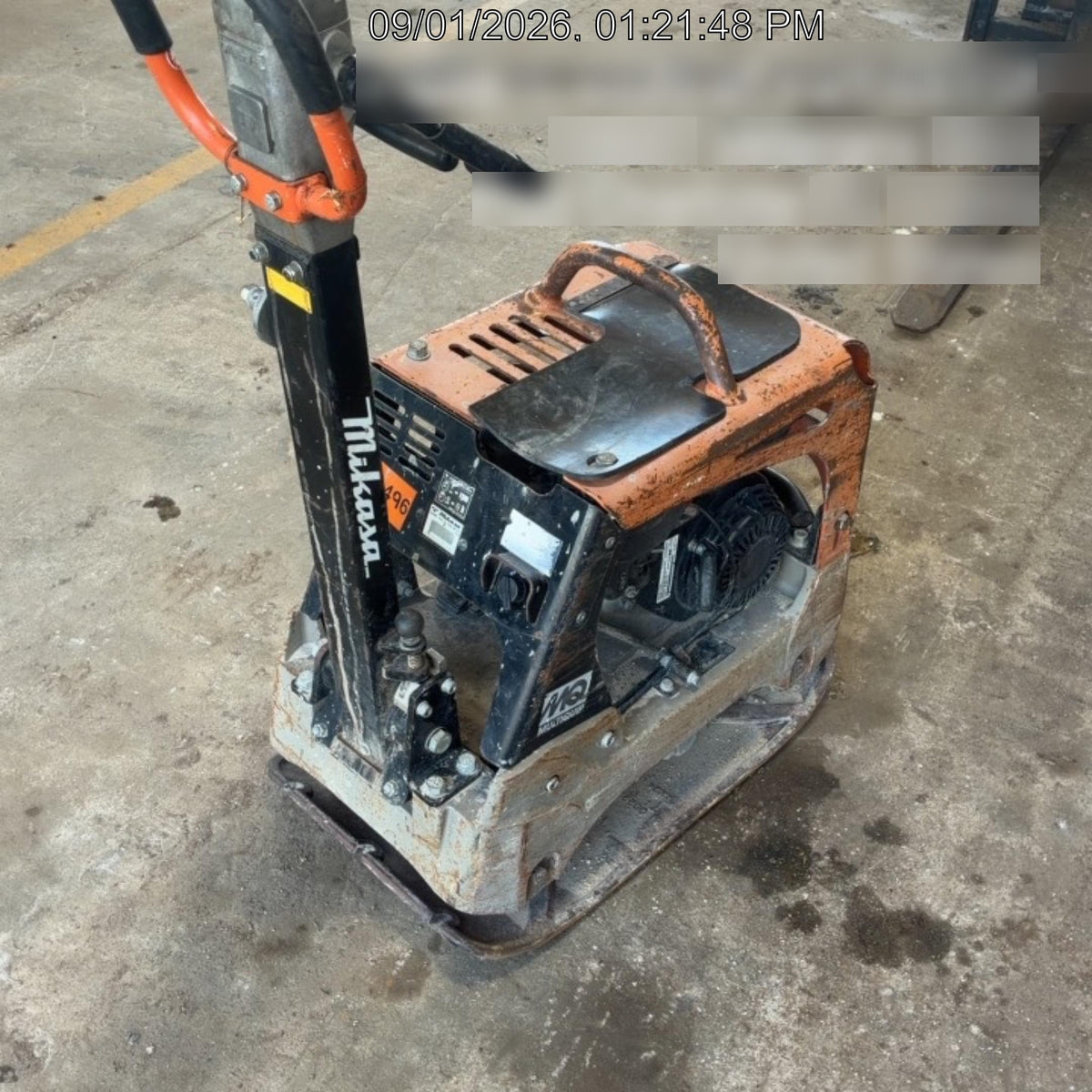 2022 Multiquip MVH158 Honda GX200, 17" Plate, Gas