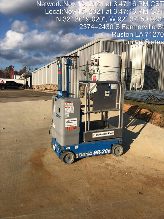 2020 GENIE GR-20