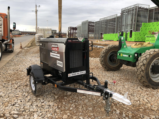 2019 Lincoln Electric Vantage 322 Welder Ready-Pak 3, Two wheel trailer, Fender and Light kit, Cable Rack