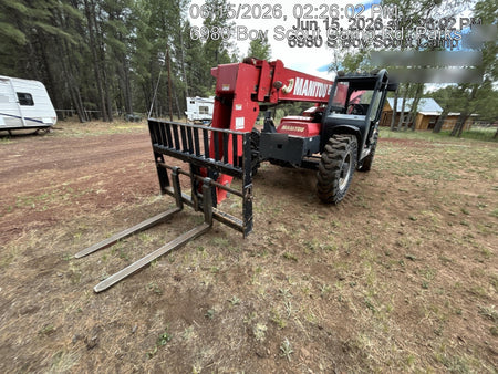 2019 Manitou MTA8044 MTA 8044 - 74 HP T4, Canopy, Worklights/Strobe, Beacon, 66" Carriage, 48" Forks, Solid Tires, Lift Hook, Aux Hydraulics