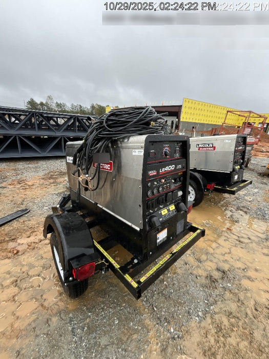 2024 Lincoln Electric LE400 Kubota V1505, Trlr, Cable Rack, Light Kit, ES Decals, T3