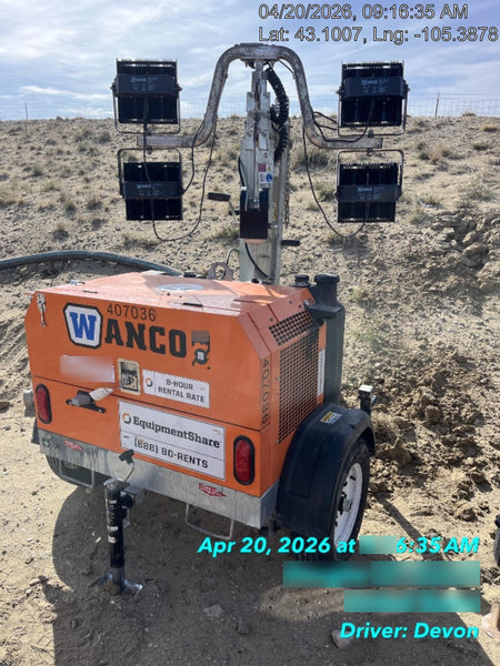 2024 Wanco WLTT-4MM4K Diesel, Deep Sea Controller, Shore Power Plug, Auto Start, (4) 350W LED Floodlights, 4kW Generator, 60 Gal Fuel Tank, 2" Ball, T3