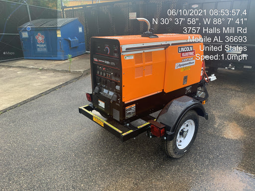 2021 Lincoln Electric Vantage 322 Vantage 322 Ready Pak 3 w/ Telematics & Decals, ORANGE (includes trailer, cable rack, fender light kit)