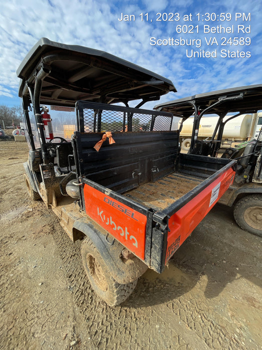 2021 Kubota RTV-X1140W-H Plastic Canopy, Windshield Acrylic Clear, LED Strobe Light, Wire Harness Kit, Back up Alarm