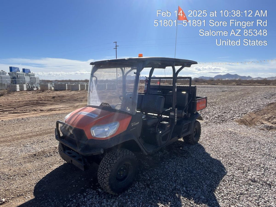 2023 Kubota RTV-X1140W-H 4WD, LED Strobe, Windshield Acrylic Clear, Plastic Canopy, Wire Harness Kit, Backup Alarm
