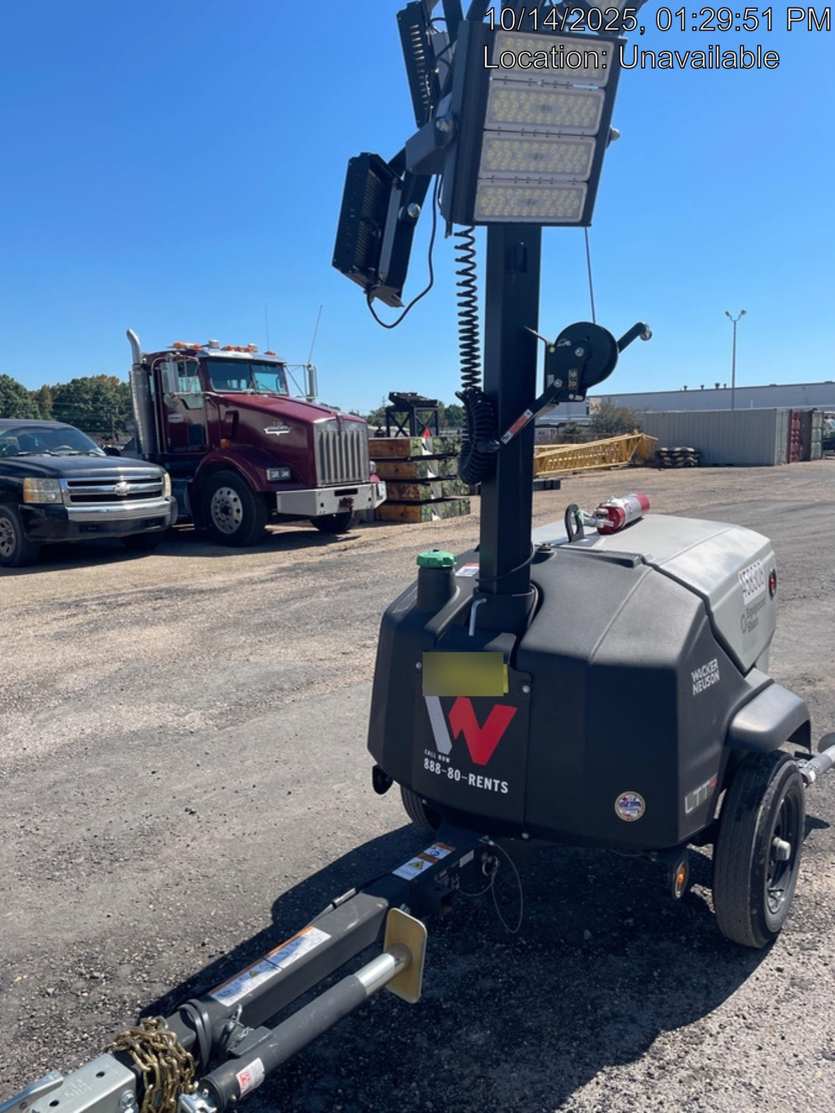 2024 Wacker Neuson LTT4 Diesel, Kohler KDW702, Deep Sea Controller, Auto Start, LED 320W, Bypass Outlet, T3