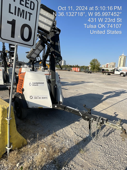 2024 Generac MLT2 Diesel, Flex Switch 120V Input, Powerzone Controller, 
(4) 320W LED Lights, 4kW Generator, 39.9 Gal Fuel Tank, 2" Ball, T3