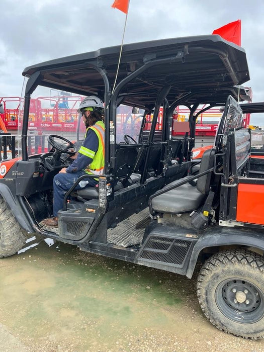 2021 Kubota RTV-X1140W-H Plastic Canopy, Windshield Acrylic Clear, LED Strobe Light, Wire Harness Kit, Back up Alarm