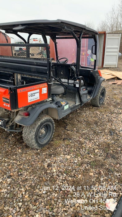 2022 Kubota RTV-X1140W-H Plastic Canopy, Windshield Acrylic Clear, LED Strobe Light, Wire Harness Kit, Back up Alarm