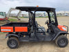 2019 Kubota RTV-X1140W-H 4wd Utility Cart, 4 Seat, Diesel, LED Strobe, Windshield Tempered Glass, Plastic Canopy, Wire Harness Kit, Backup Alarm
