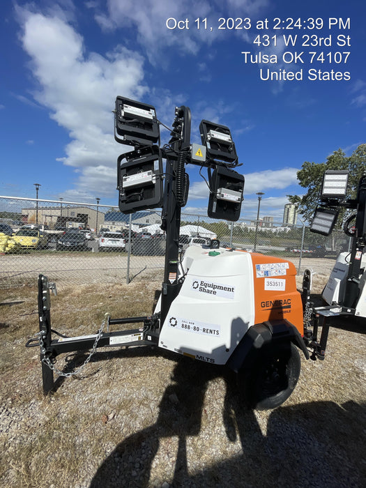 2023 Generac MLT2 Diesel, Flex Switch 120V Input, Powerzone Controller, (4) 320W LED Lights, 4kW Generator, 39.9 Gal Fuel Tank, 2" Ball, T3