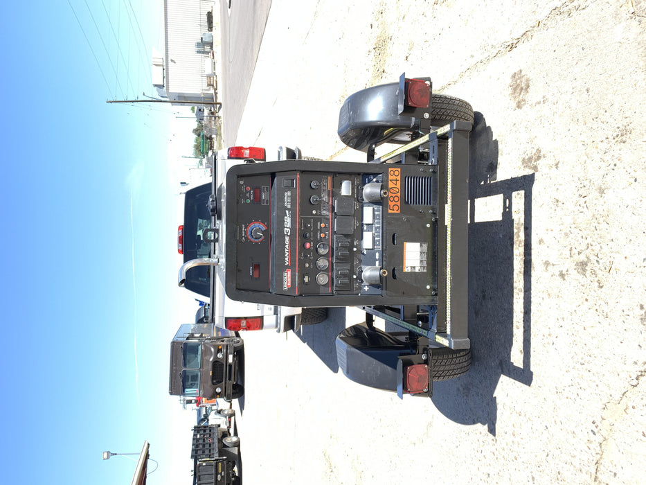 2019 Lincoln Electric Vantage 322 Welder Ready-Pak 3, Two wheel trailer, Fender and Light kit, Cable Rack
